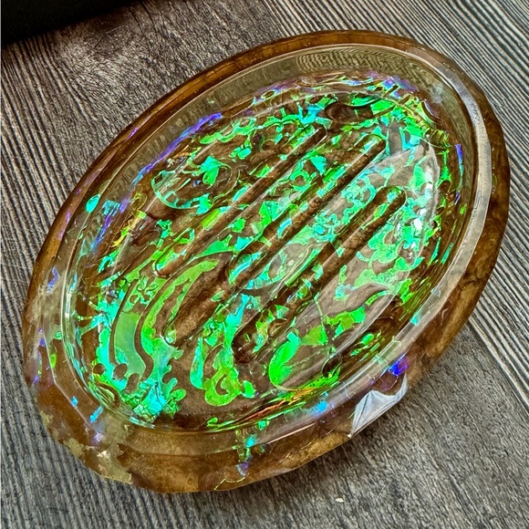 Handmade Other - Iridescent Resin soap dish/trinket dish